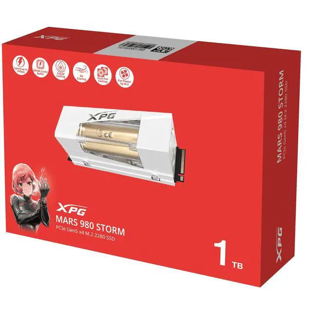 Alt view image 6 of 6 - XPG MARS Storm 980 Gen 5 NVME M.2 - 1TB