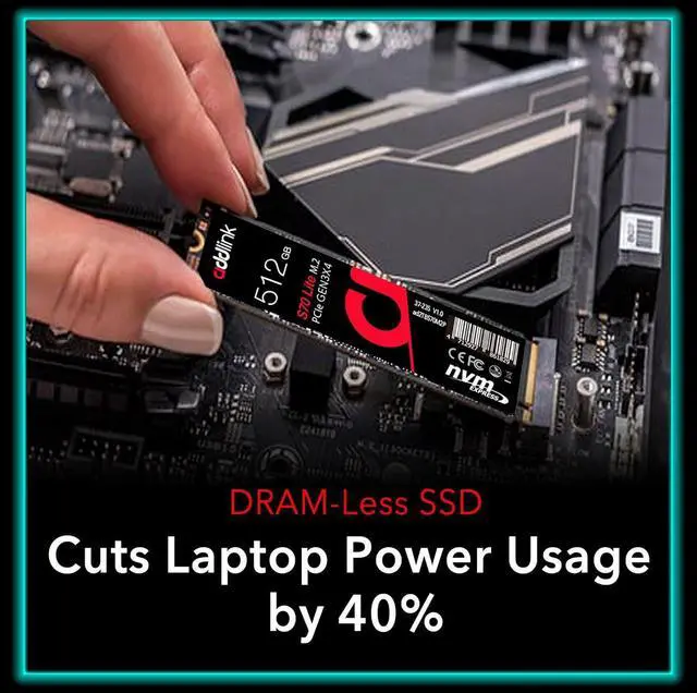 Alt view image 5 of 5 - Addlink S70L M.2 NVMe - 512GB