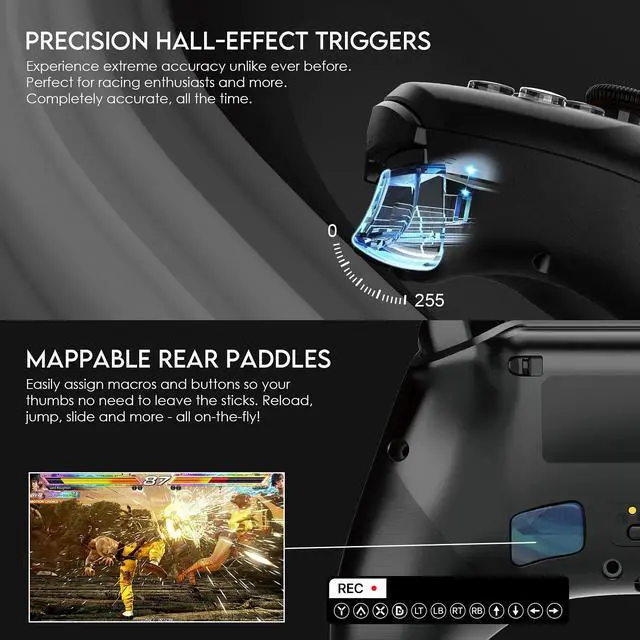 Alt view image 7 of 7 - Fantech WGP15 Wireless Gaming Controller - Black