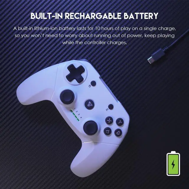 Alt view image 4 of 6 - Fantech WGP12 Wireless Gaming Controller - Green