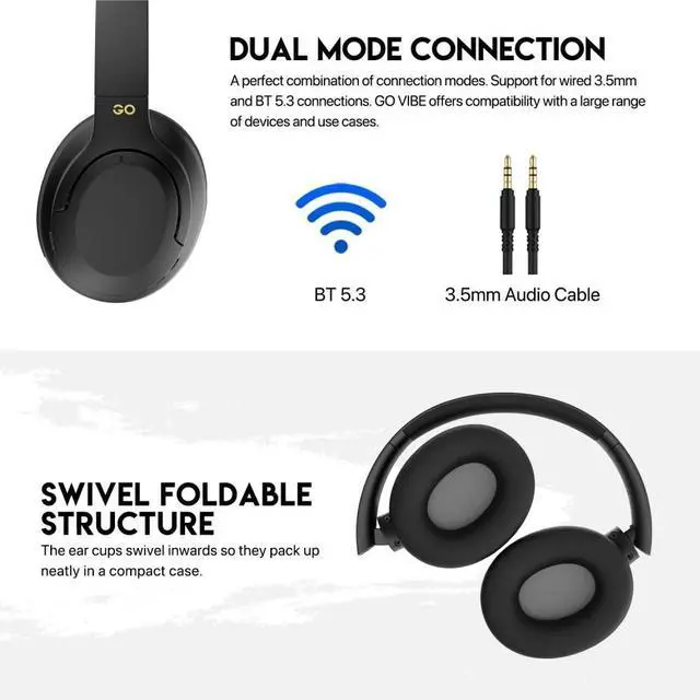 Alt view image 5 of 5 - Fantech WH05 Wireless Headphone - Blue