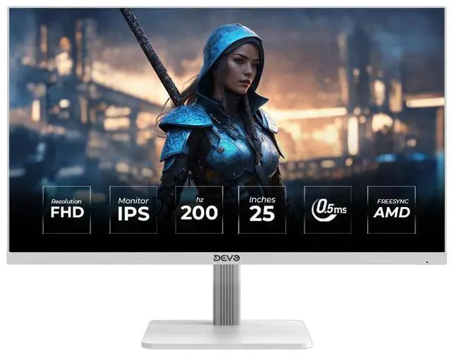 Main image of Devo Gaming monitor - DFI25200W - 25" IPS FHD 200Hz 0.5ms - White