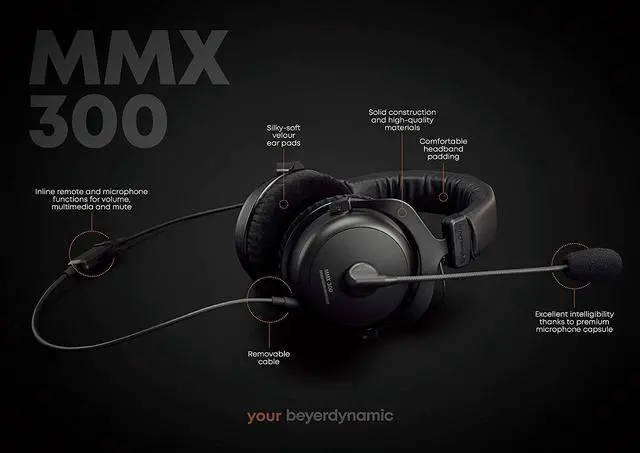 Alt view image 6 of 7 - beyerdynamic MMX 300 (2nd Generation) Premium Gaming Headset