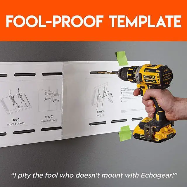 Alt view image 5 of 7 - ECHOGEAR Tilting TV Wall Mount with Low Profile Design for 40" - 90" TVs - Eliminate Glare with 10º of Smooth Tilt - Slides to Center Between Studs & Can Be Leveled After Install