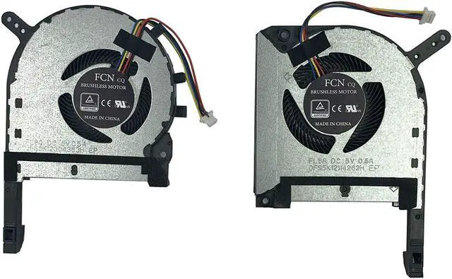 Alt view image 4 of 4 - Replacement CPU w/GPU Cooling Fan for ASUS TUF FX506 FA506 FX706 FA706 FX505 FX505D FX505DT FA506 FX506 FX506LU FX705 FX705DU FX705G Series Laptop P/N: DFS5K12304363H DFS5K12114262H