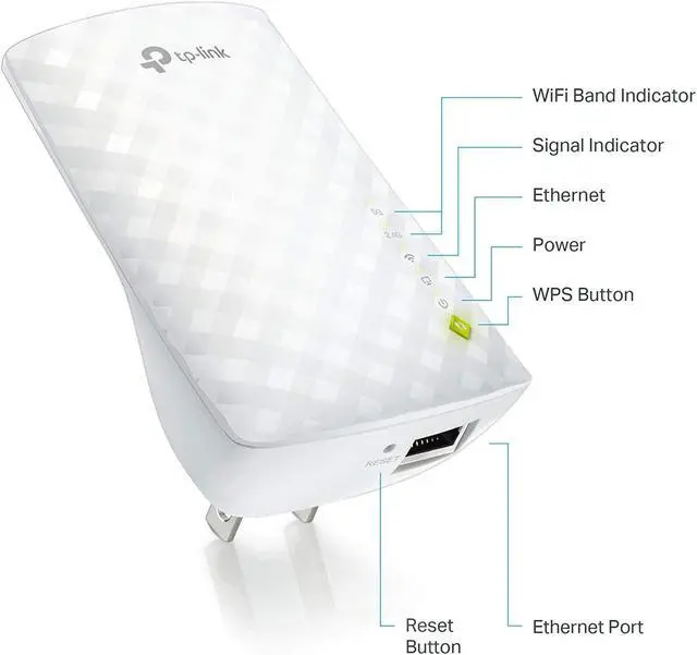 Alt view image 2 of 6 - TP-Link AC750 WiFi Extender (RE220), Covers Up to 1200 Sq.ft and 20 Devices, Up to 750Mbps Dual Band WiFi Range Extender, WiFi Booster to Extend Range of WiFi Internet Connection