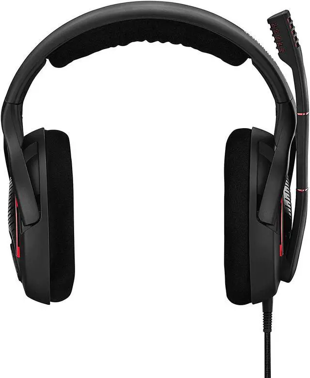 Alt view image 2 of 6 - EPOS I Sennheiser GAME ONE Gaming Headset, Open Acoustic, Noise-canceling mic, Flip-To-Mute, XXL plush velvet ear pads, compatible with PC, Mac, Xbox One, PS4, Nintendo Switch, and Smartphone - Black.