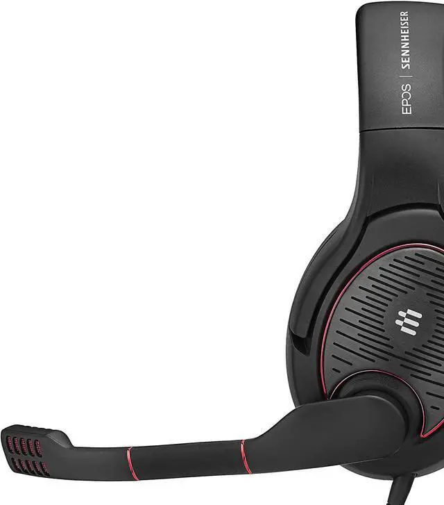 Alt view image 5 of 6 - EPOS I Sennheiser GAME ONE Gaming Headset, Open Acoustic, Noise-canceling mic, Flip-To-Mute, XXL plush velvet ear pads, compatible with PC, Mac, Xbox One, PS4, Nintendo Switch, and Smartphone - Black.