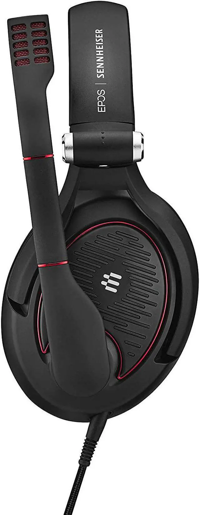 Alt view image 3 of 7 - EPOS I SENNHEISER Gaming Headset, Closed Acoustic with Noise Cancelling Microphone, Foldable, Flip-to-mute, Ligthweight, PC, Mac, Xbox One, PS4, Nintendo Switch, and Smartphone compatible.