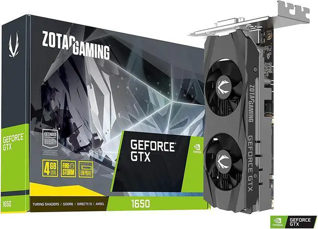 Alt view image 6 of 6 - ZOTAC Gaming Graphics Card GeForce GTX 1650 LP, 4GB GDDR6 128-Bit, Super Compact, Low-Profile