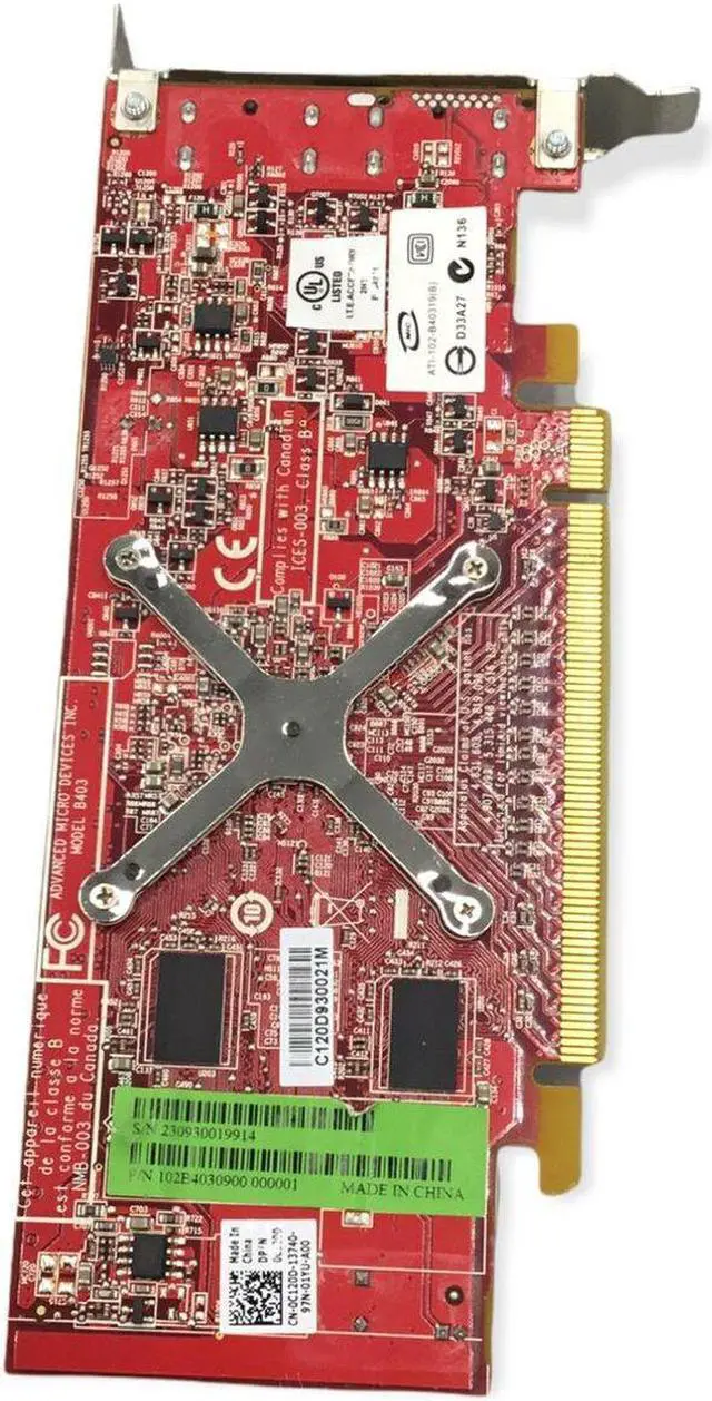 Alt view image 2 of 5 - For Dell Radeon B403 Video Graphic Card PCI-E 2x Display Port 102-B40319 0C120D