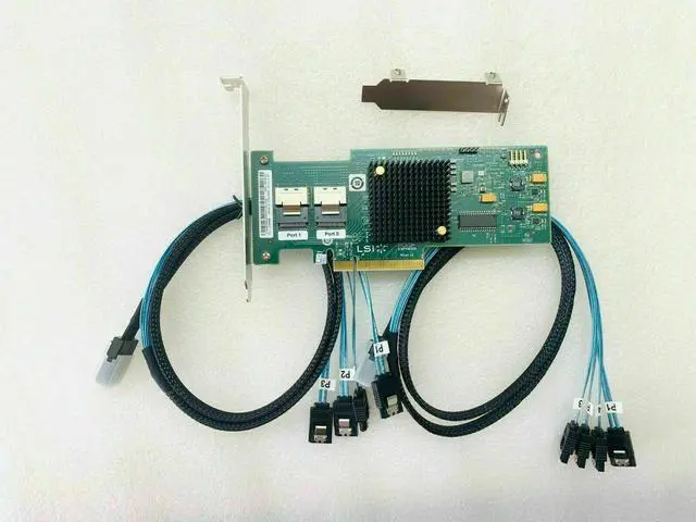Alt view image 3 of 3 - LSI 6Gbps SAS HBA 9220-8i P20 IT Mode ZFS FreeNAS unRAID + 2* SATA Cable