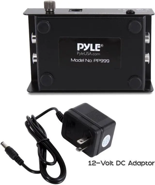 Alt view image 5 of 6 - Pyle Phono Turntable Preamp - Mini Electronic Audio Stereo Phonograph Preamplifier with RCA Input, RCA Output & Low Noise Operation Powered by 12 Volt DC Adapter - PP999