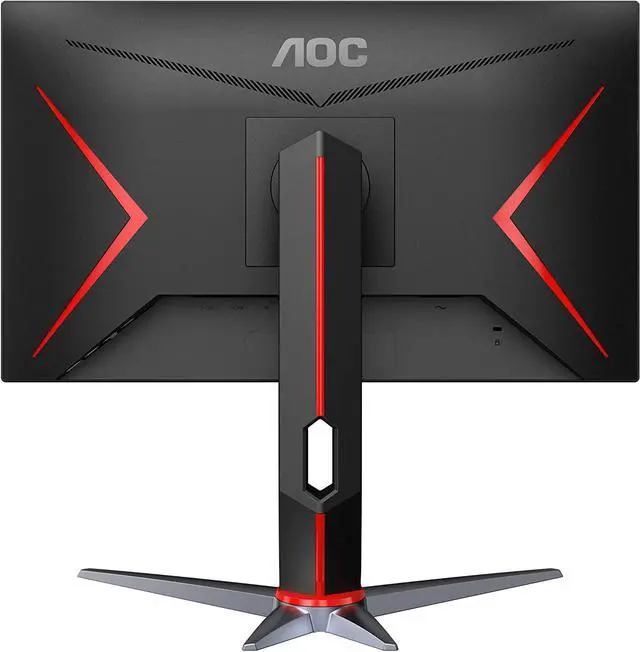 Alt view image 5 of 7 - AOC 24" Frameless Gaming IPS Monitor, FHD 1080P, 1ms 144Hz, Freesync, HDMI/DP/VGA, Height Adjustable, 3-Year Zero Dead Pixel Guarantee,Black/Red