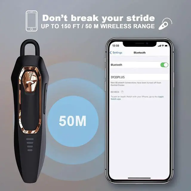 Alt view image 6 of 7 - Trucker Bluetooth Headset, Noise Cancelling, 30H Talking Time, Speak Callers Name, Hands Free Bluetooth Earpiece for Cell Phone