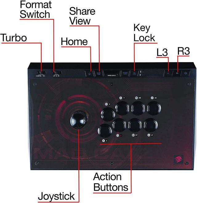 Alt view image 2 of 6 - The Authentic EGO Arcade Fight Stick for PS4, Xbox One, Nintendo Switch and PC (Windows Direct and X-Input)