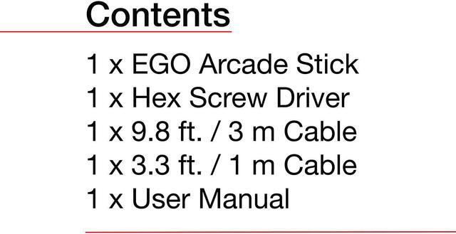 Alt view image 5 of 6 - The Authentic EGO Arcade Fight Stick for PS4, Xbox One, Nintendo Switch and PC (Windows Direct and X-Input)