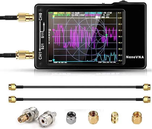 NanoVNA-H REV3.4 Vector Network Analyzer,10KHz -1.5GHz HF