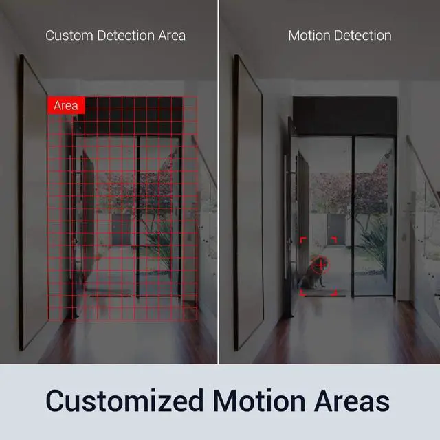 Alt view image 3 of 7 - ANNKE 8CH Wireless Security Camera System with 1TB HDD and (4) 1080P Outdoor WIFI IP Cameras, 5MP WiFi NVR Compatible with Alexa & Support Cloud Storage, 100ft Night Vision, Remote Access