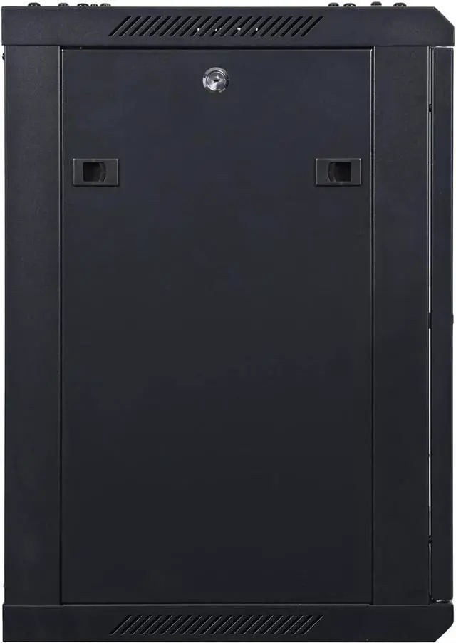 Alt view image 4 of 7 - AEONS 12U Professional Wall Mount Network Server Cabinet Enclosure 19-Inch Server Network Rack 16-Inches Deep Black