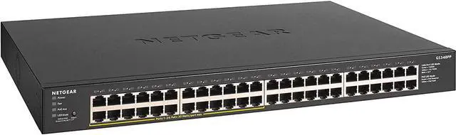 Main image of 48-Port Gigabit Ethernet Unmanaged PoE+ Switch - with 24 x PoE+ @ 380W, Desktop or Rackmount