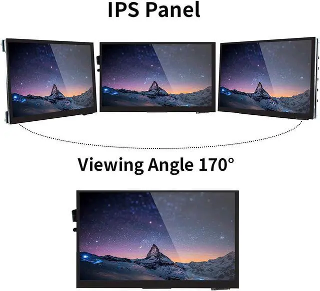 Alt view image 5 of 7 - Ingcool 7 inch Capacitive Touch Screen IPS Screen Display 1024x600 Resolution 7" HDMI LCD Module for Raspberry Pi, Jetson Nano Developer Kit, PC Supports Various Systems
