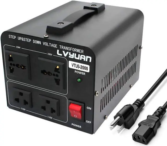 Main image of Yinleader 2000W Voltage Converter Transformer(220V to 110V, 110V to 220V) 2000 Watt Step Up/Down Converter 110/120 Volt - 220/240 Volt