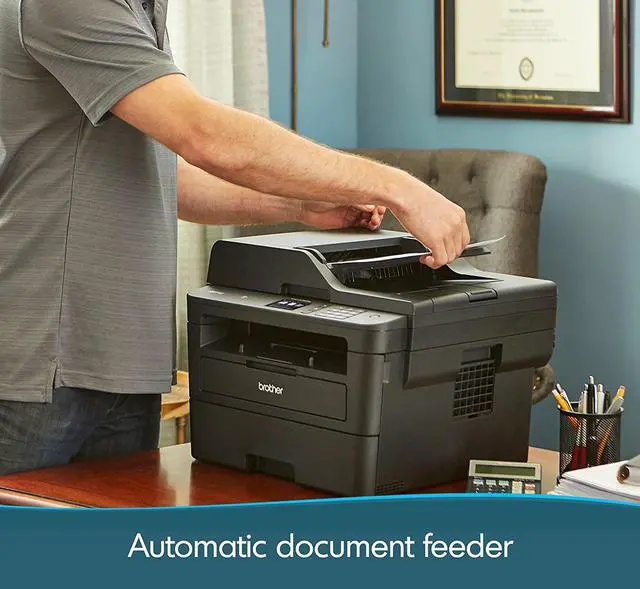 Alt view image 3 of 6 - Brother MFCL2750DW Monochrome All-in-One Wireless Laser Printer, Duplex Copy & Scan