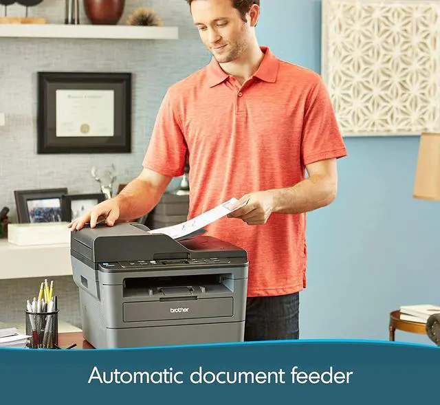 Alt view image 3 of 6 - Brother Monochrome Laser Printer, Compact Multifunction Printer and Copier, DCPL2550DW