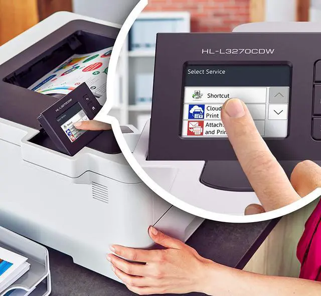Alt view image 4 of 7 - Brother HL-L3270CDW Compact Wireless Digital Color Printer with NFC, Mobile Device and Duplex Printing - Ideal for Home and Small Office Use