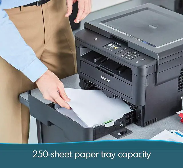 Alt view image 7 of 7 - Brother Compact Monochrome Laser Printer, HLL2395DW, Flatbed Copy & Scan, Wireless Printing, NFC, Cloud-Based Printing & Scanning