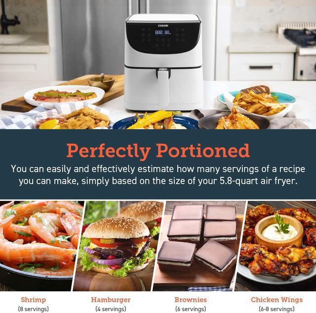 Cosori Air Fryer Pro(100 Recipes), Customizable 10 Presets Large