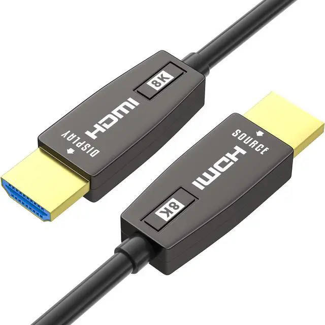 Main image of 8K HDMI 2.1 Fiber Optic Cable 33FT 4K 120Hz 8K 60Hz Ultra High Speed 48Gbps HDR eARC HDCP2.3, Slim Flexible for RTX3080/3090, Xbox Series X, PS4/5, LG C9/CX, Samsung Q90T, TCL, Sony