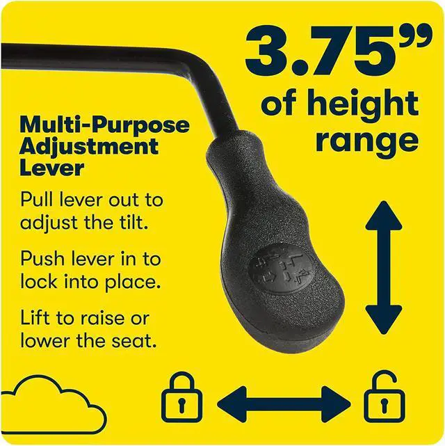 Alt view image 7 of 7 - Serta Hannah Executive Microfiber Office Chair with Headrest Pillow, Adjustable Ergonomic with Lumbar Support, Soft Fabric, Beige