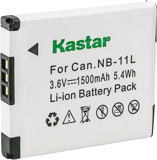 Alt view image 2 of 2 - Kastar Battery Wall Charger 2 X Battery 1500mah for Canon NB-11L NB-11LH Canon ELPH 180 ELPH 190 IS