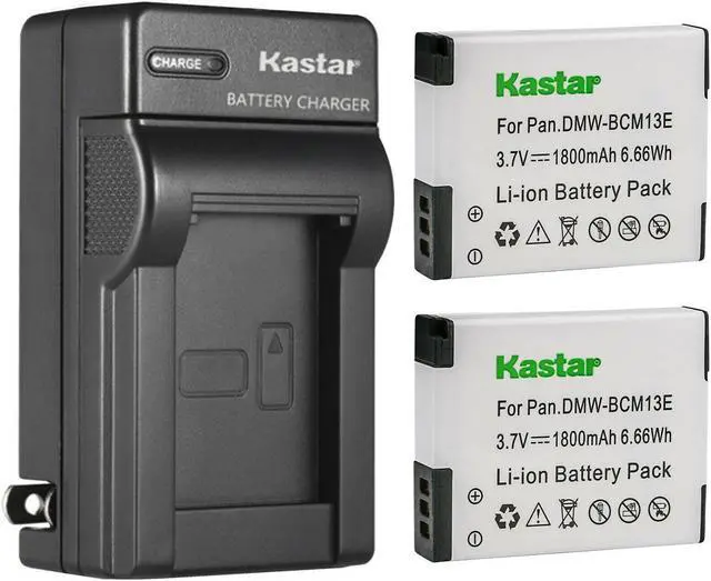 Main image of Kastar Battery Wall Charger for Panasonic DMW-BCM13 DMW-BCM13E DMW-BCM13PP 2 X battery