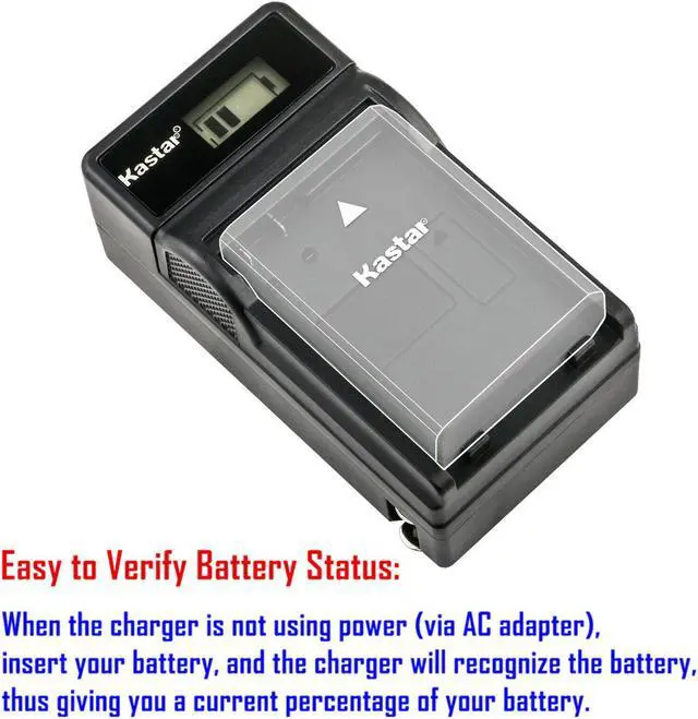 Alt view image 2 of 4 - Kastar Battery LCD AC Charger for DMW-BLG10PP BLG10E & Panasonic Lumix DMC-ZS100