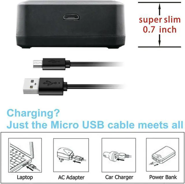 Alt view image 4 of 5 - Kastar Battery LCD Dual Charger for Canon LP-E6 LP-E6N LC-E6E & Canon EOS 80D