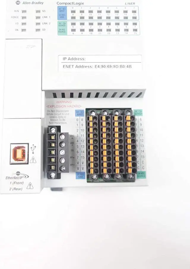 Main image of Allen-Bradley 1769-L16ER-BB1B CompactLogix 384KB DI/O Controller CA