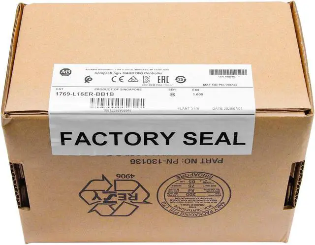 Alt view image 5 of 5 - Allen-Bradley 1769-L16ER-BB1B CompactLogix 384KB DI/O Controller CA