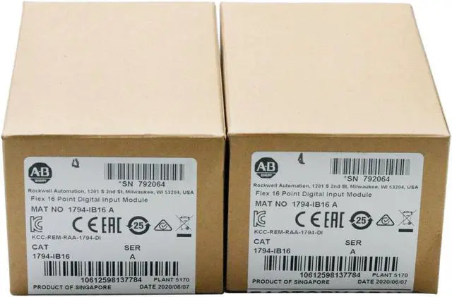 Alt view image 2 of 2 - 2020 Sealed Allen Bradley 1794-IB16 SER A Flex I/O Input Module CA