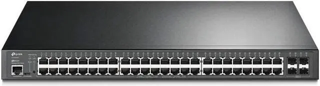 Main image of 48 Port Gigabit L2+ Managed PoE Switch | 48 PoE+ Port @384W, 4 x SFP Slots | PoE Auto Recovery | Omada SDN Integrated | IPv6 | Static Routing | Limited Lifetime Protection