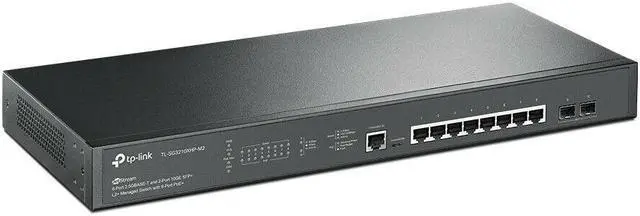 Alt view image 2 of 3 - Jetstream 8 Port Multi-Gigabit L2+ Managed PoE Switch | 8 PoE+ Port @240W, 2 x 10G SFP+ Slots | 2.5G Bandwidth | Omada SDN Integrated | IPv6 | Limited Lifetime Protection