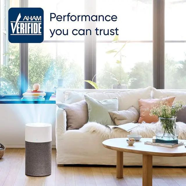 Alt view image 2 of 6 - Blueair Blue Pure 311 Auto Medium Room Air Purifier with Auto Mode for Allergies, Pollen, Dust Smoke, Pet Dander, Viruses And Bacteria with HEPASilent Technology and Washable Pre-Filter