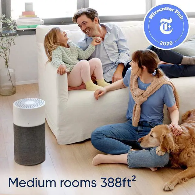 Alt view image 3 of 6 - Blueair Blue Pure 311 Auto Medium Room Air Purifier with Auto Mode for Allergies, Pollen, Dust Smoke, Pet Dander, Viruses And Bacteria with HEPASilent Technology and Washable Pre-Filter