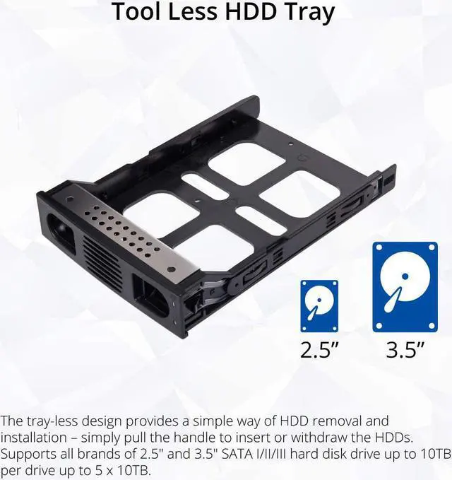 Alt view image 3 of 4 - Syba 8 Bay Tool Less Tray Hot Swappabe 2.5" 3.5" SATA Non Raid External USB 3.0 Enclosure