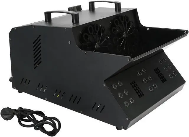 Alt view image 7 of 7 - 3000W Smoke Fog Bubble Machine RGB LED DJ Light DMX Stage Bubble Blower Fogger