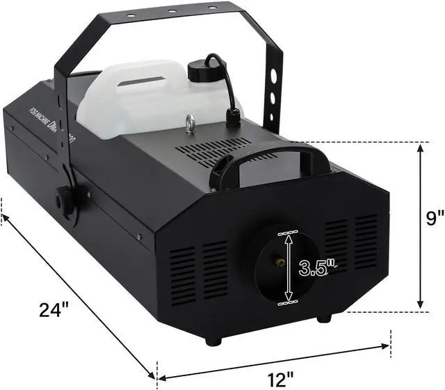Alt view image 3 of 6 - 3000W DMX Fog Machine Stage Smoke Machine DJ Fogger Smoke Effect with Remote US