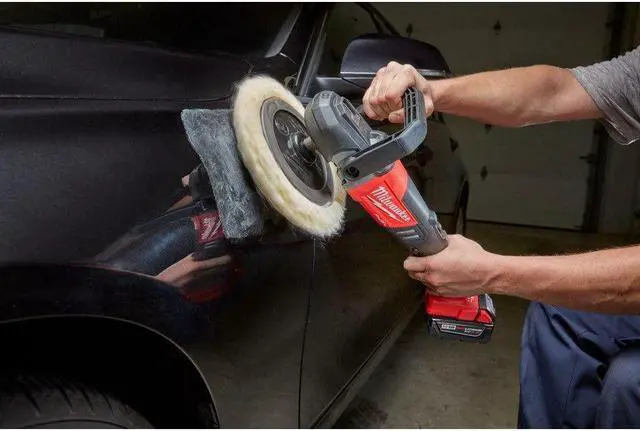 Alt view image 6 of 6 - Milwaukee 2738-20 M18 18-Volt FUEL Lithium-Ion Brushless Cordless 7 inch Variable Speed Polisher (Tool-Only)