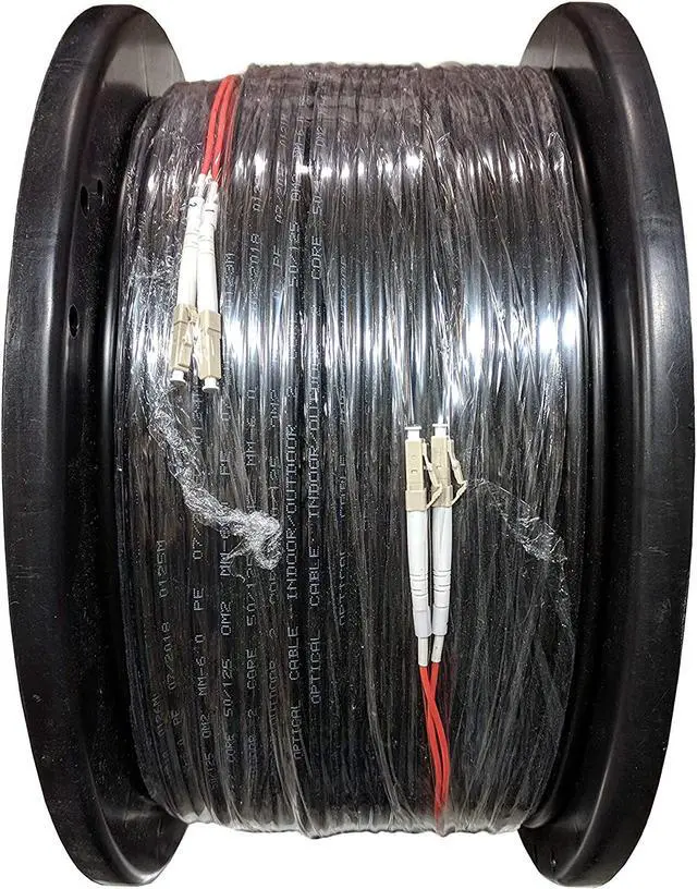 Main image of Direct Burial/Outdoor LC-LC 2-Strand Fiber Optic Cable - Multimode (50/125) - 200M (656ft)
